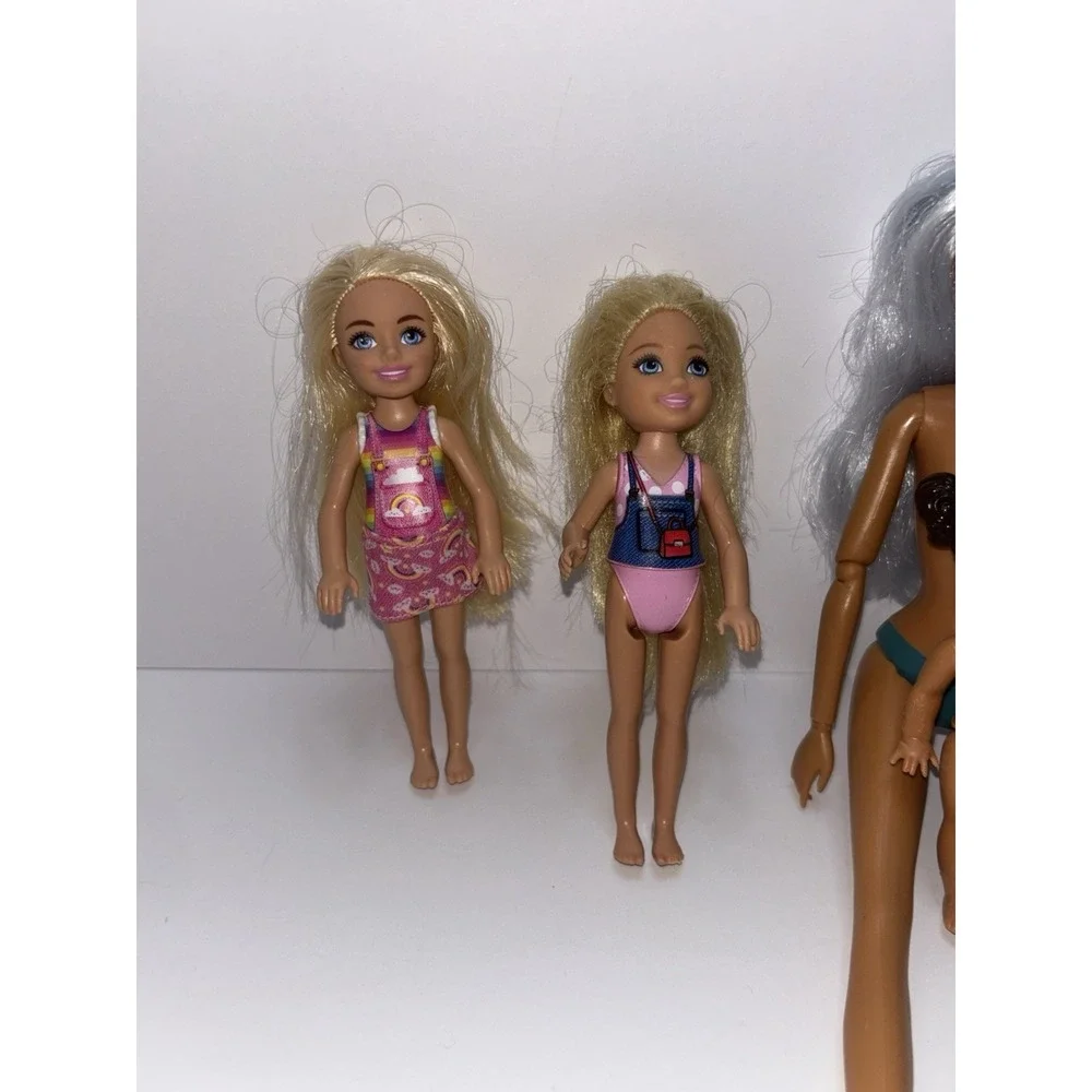 Lot 5 Dolls Barbie CLUB CHELSEA‎ Mattel Disney Jakks Pacific Cinderella Raya